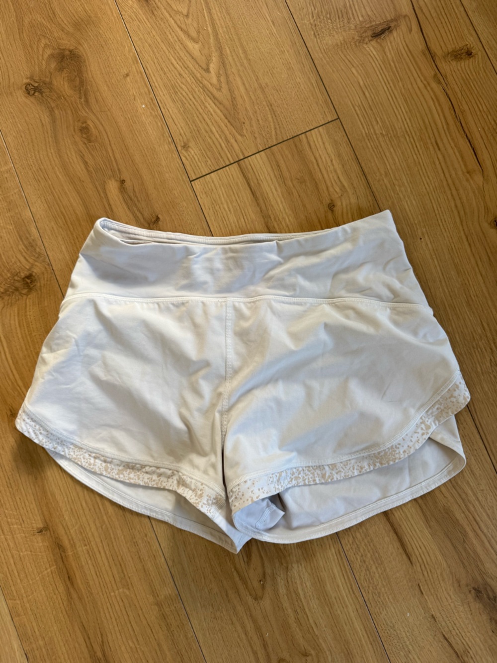 Lulu Lemon Athletic Shorts with Subtle Print Trim